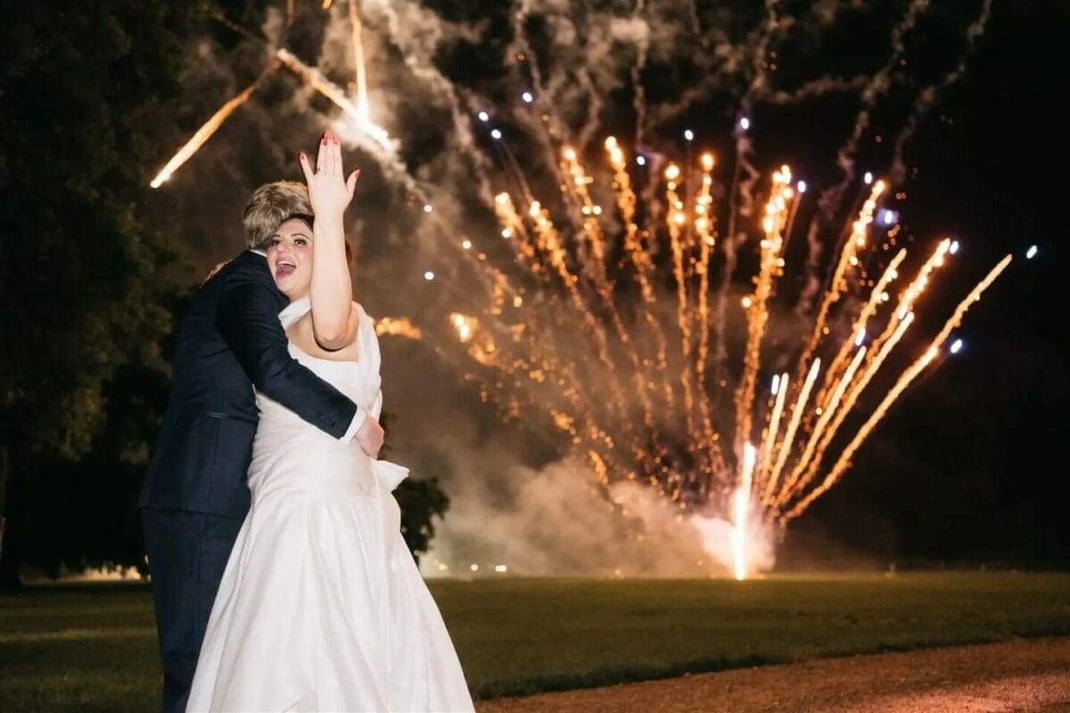 Wedding Fireworks Dandenong Ranges